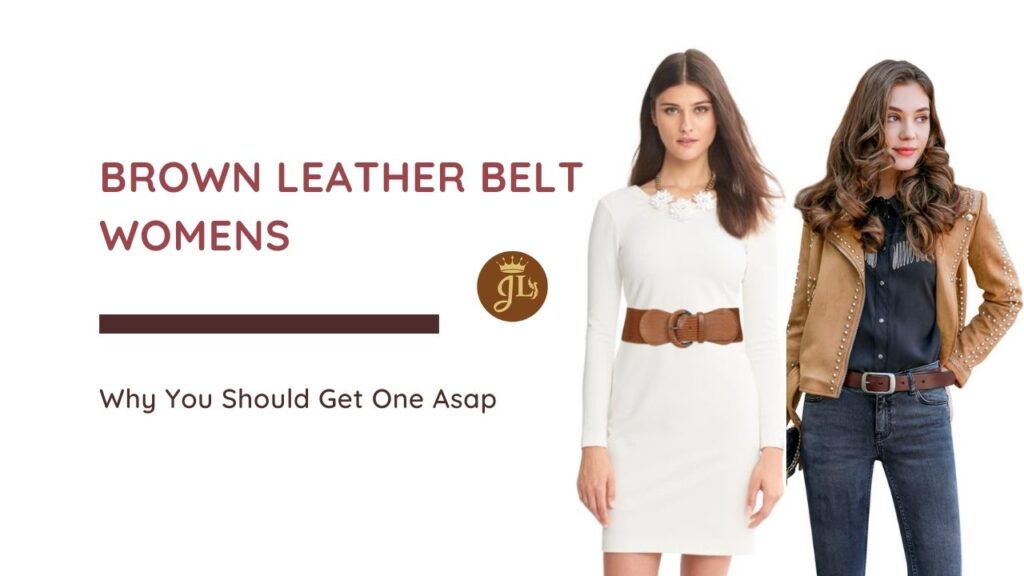 Brown Leather Belt Womens