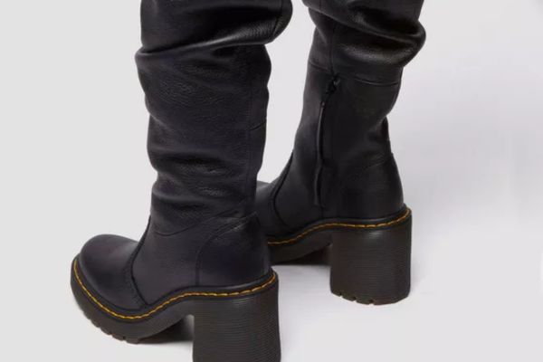 Kasey Virginia Leather Tall Heeled Boots